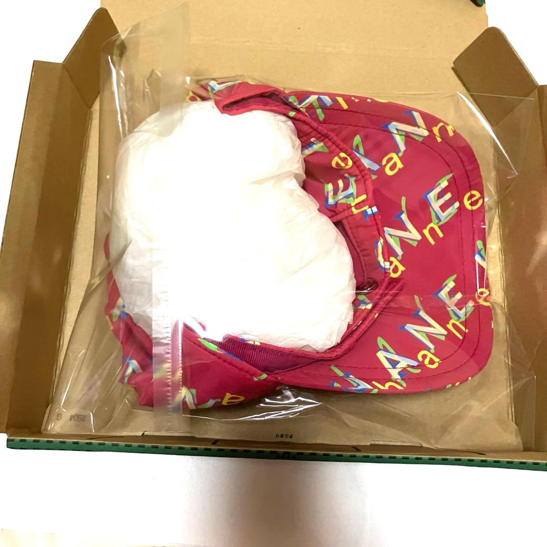 CHANEL シャネル ロゴ スナップボタン キャップ ピンク