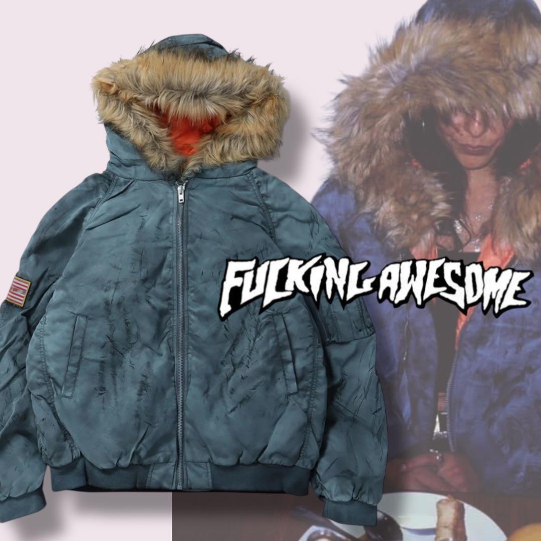 ジャケット・アウター FUCKING AWESOME SAVIE HOODED BOMBER
