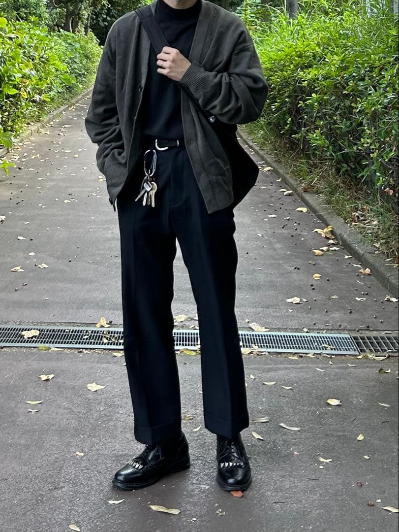 トップス AURALEE STONE WASHED KNIT CARDIGAN