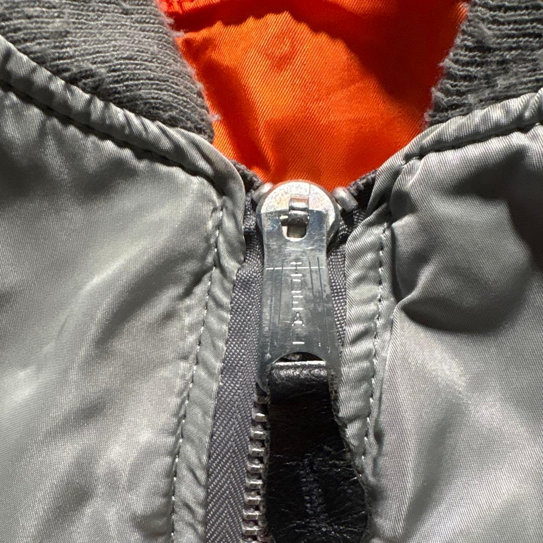 超希少色　シルバーグレー　80s alpha ma-1 flight jacke