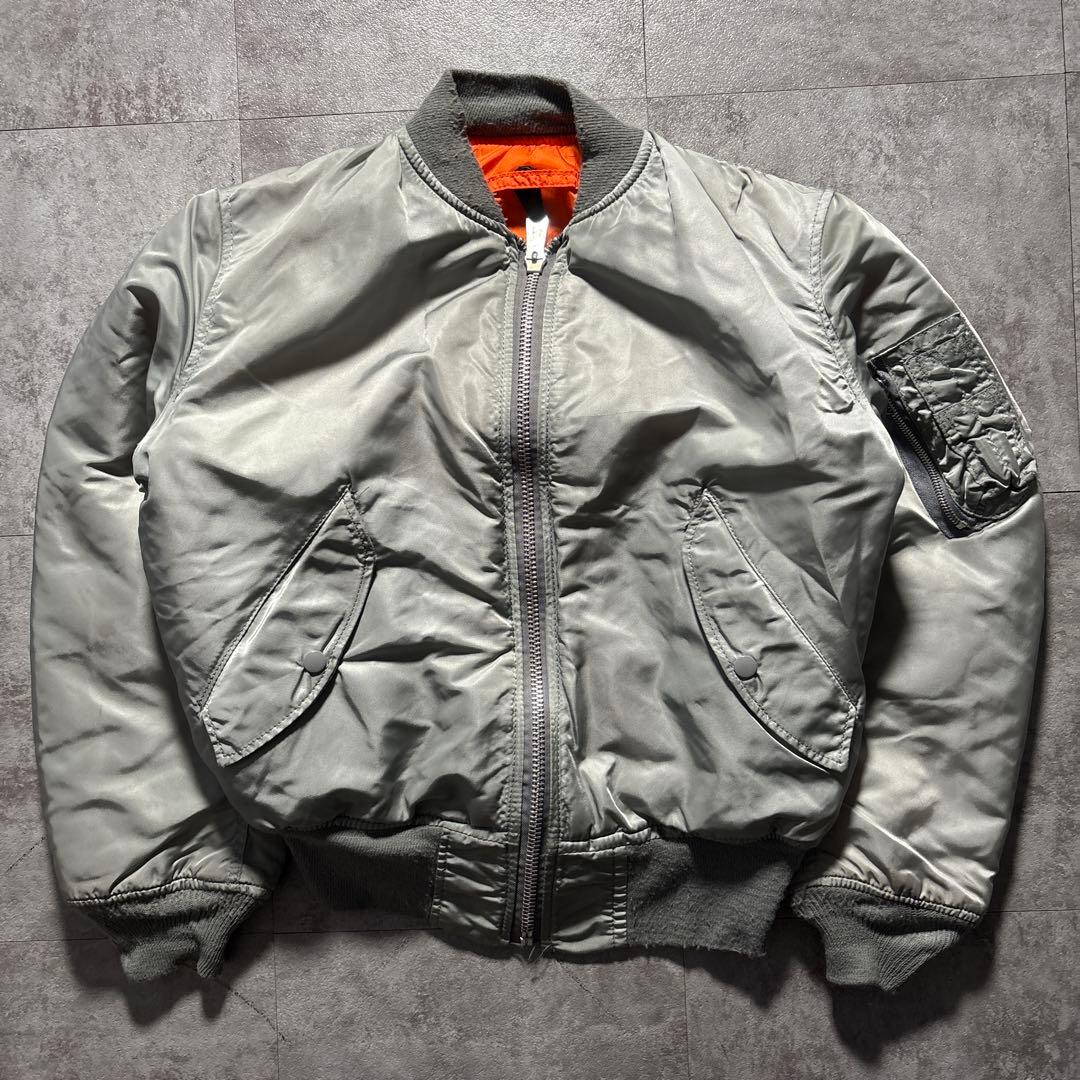 超希少色　シルバーグレー　80s alpha ma-1 flight jacke