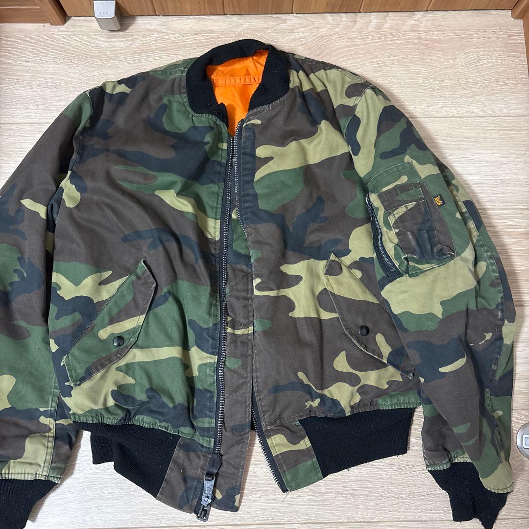 迷彩 MA-1 フライトジャケット