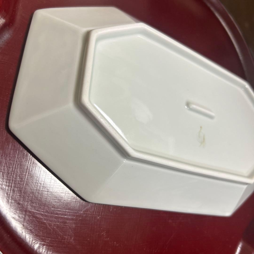 作家　陶芸作家　空萌工房 うさぎ 田口紀美子　ミモザ　八角長皿