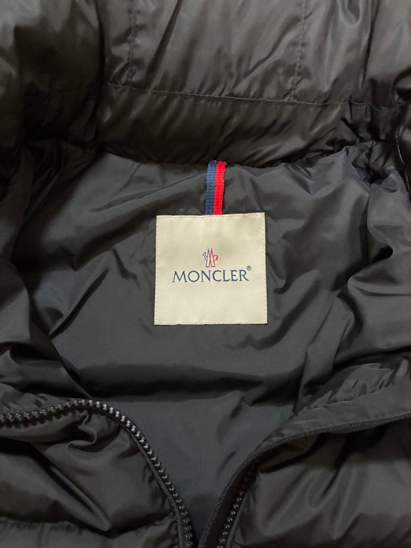 らっくん 美品　MONCLER フラメッテ　フード付きロングダウン
