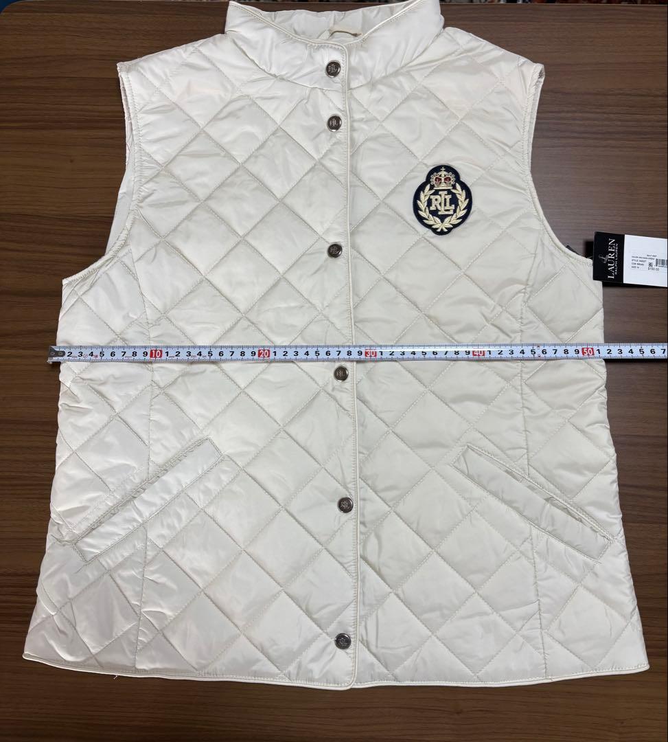新品　Ralph Laurenクレストパッチ ダイヤモンドキルティングベスト