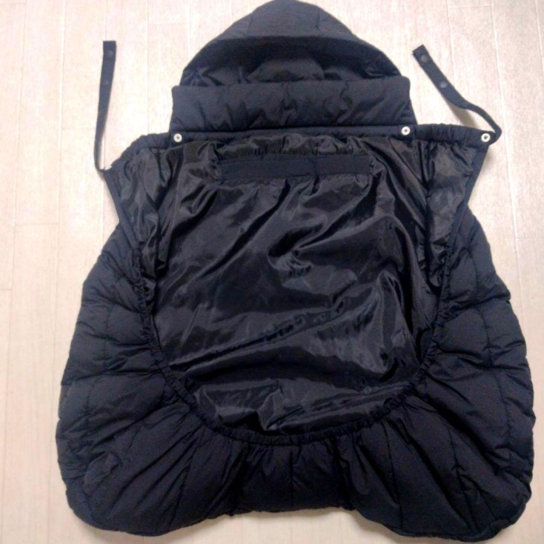 ノースフェイス 抱っこ紐カバー ベビーシェルブランケット　黒