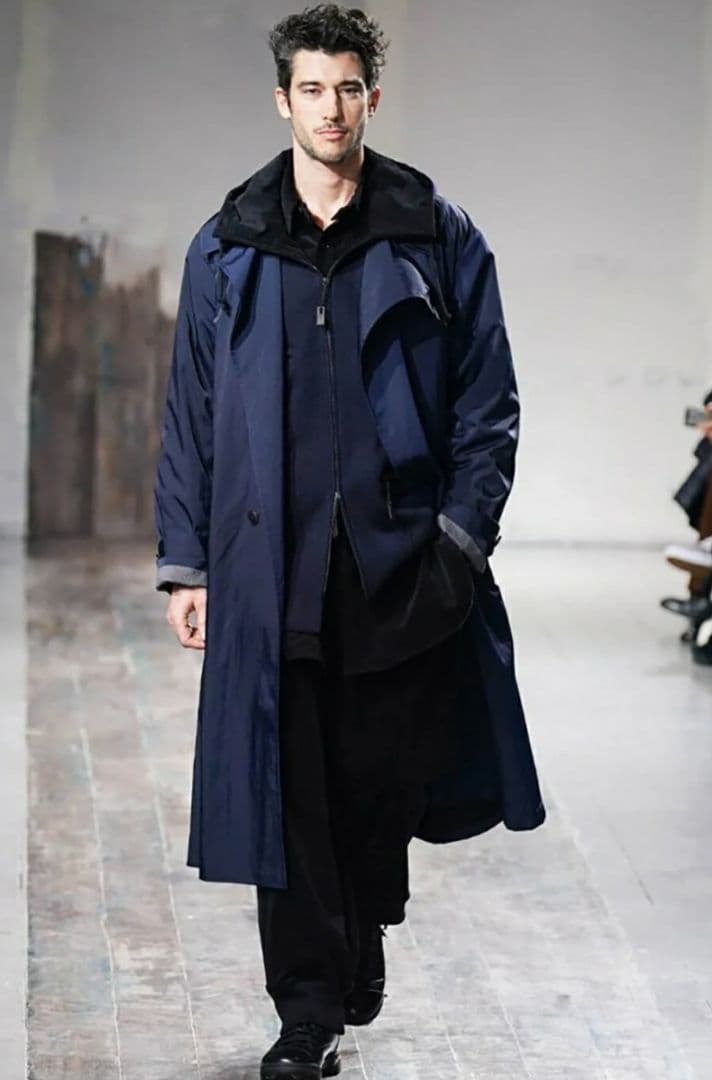 ジャケット・アウター yohjiyamamoto NYLON TWILL ASYMMETRY COAT