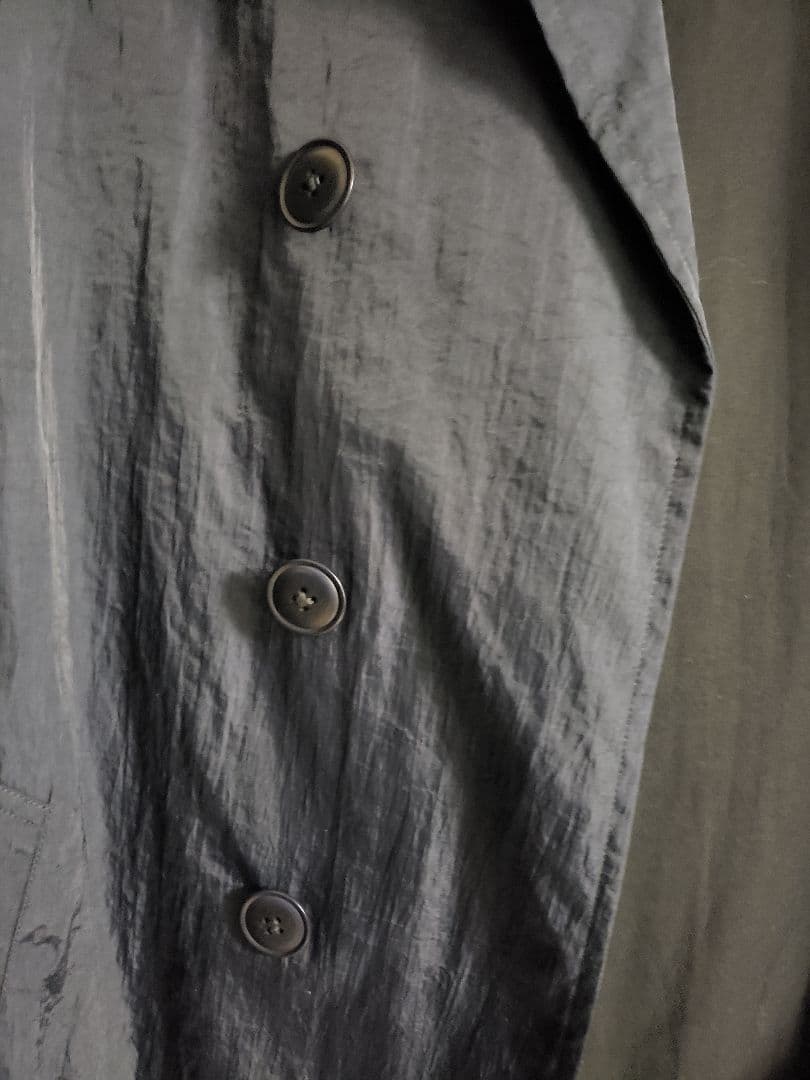 ジャケット・アウター yohjiyamamoto NYLON TWILL ASYMMETRY COAT