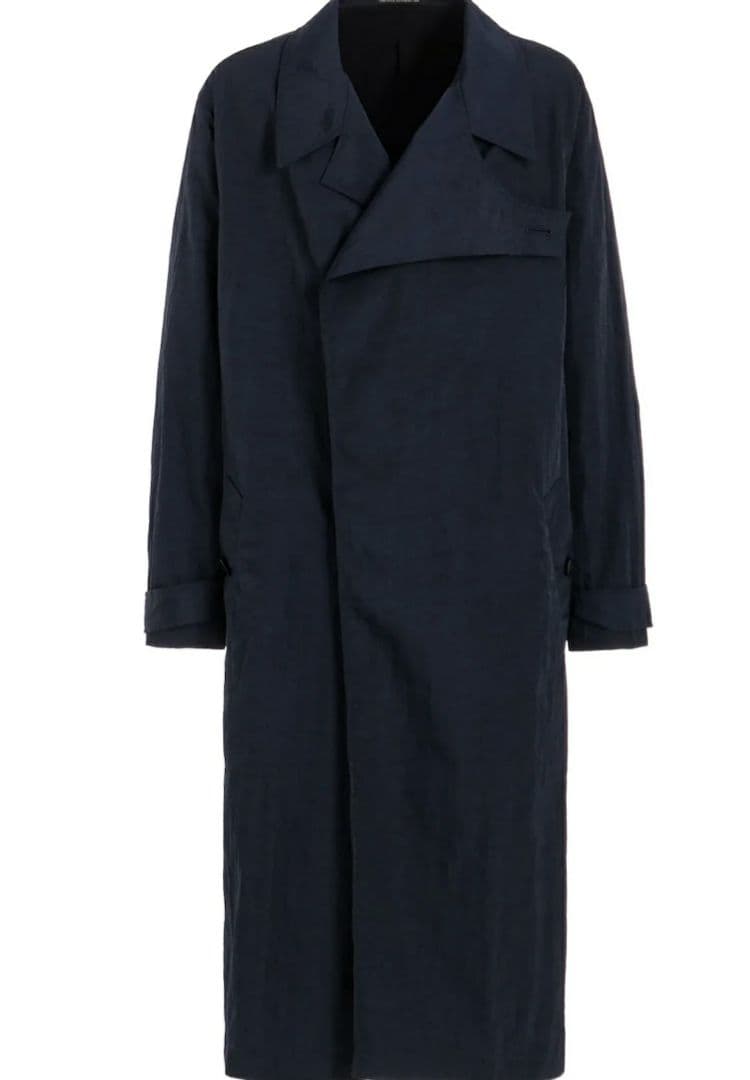ジャケット・アウター yohjiyamamoto NYLON TWILL ASYMMETRY COAT