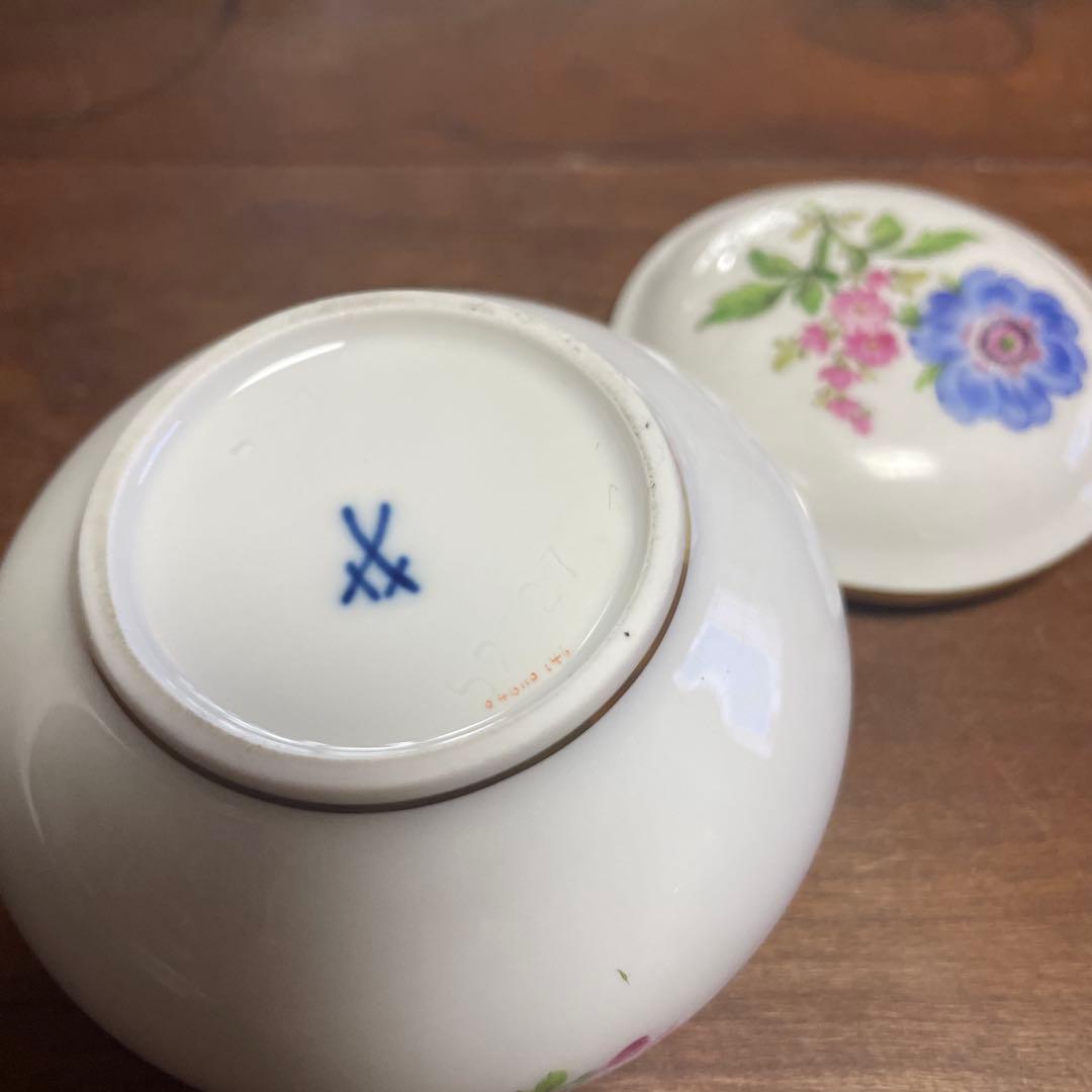 マイセン菓子入れ 蓋付き