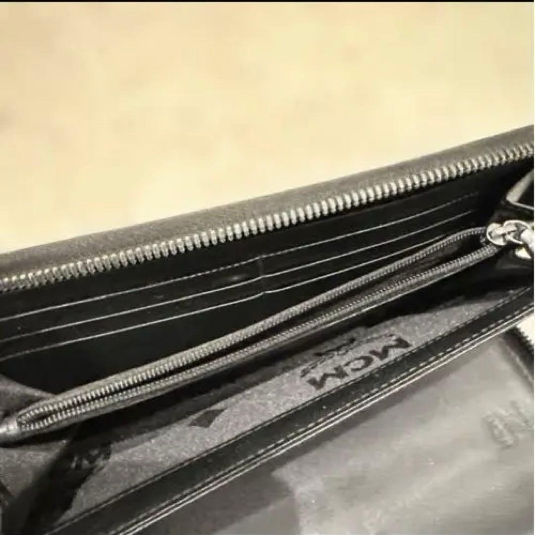 MCM グリーンレザー長財布 収納袋付き　送料込み最終価格‼️