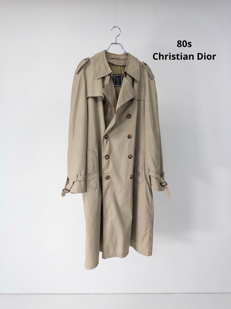 80s Christian Dior ライナー付きトレンチコート ヴィンテージ