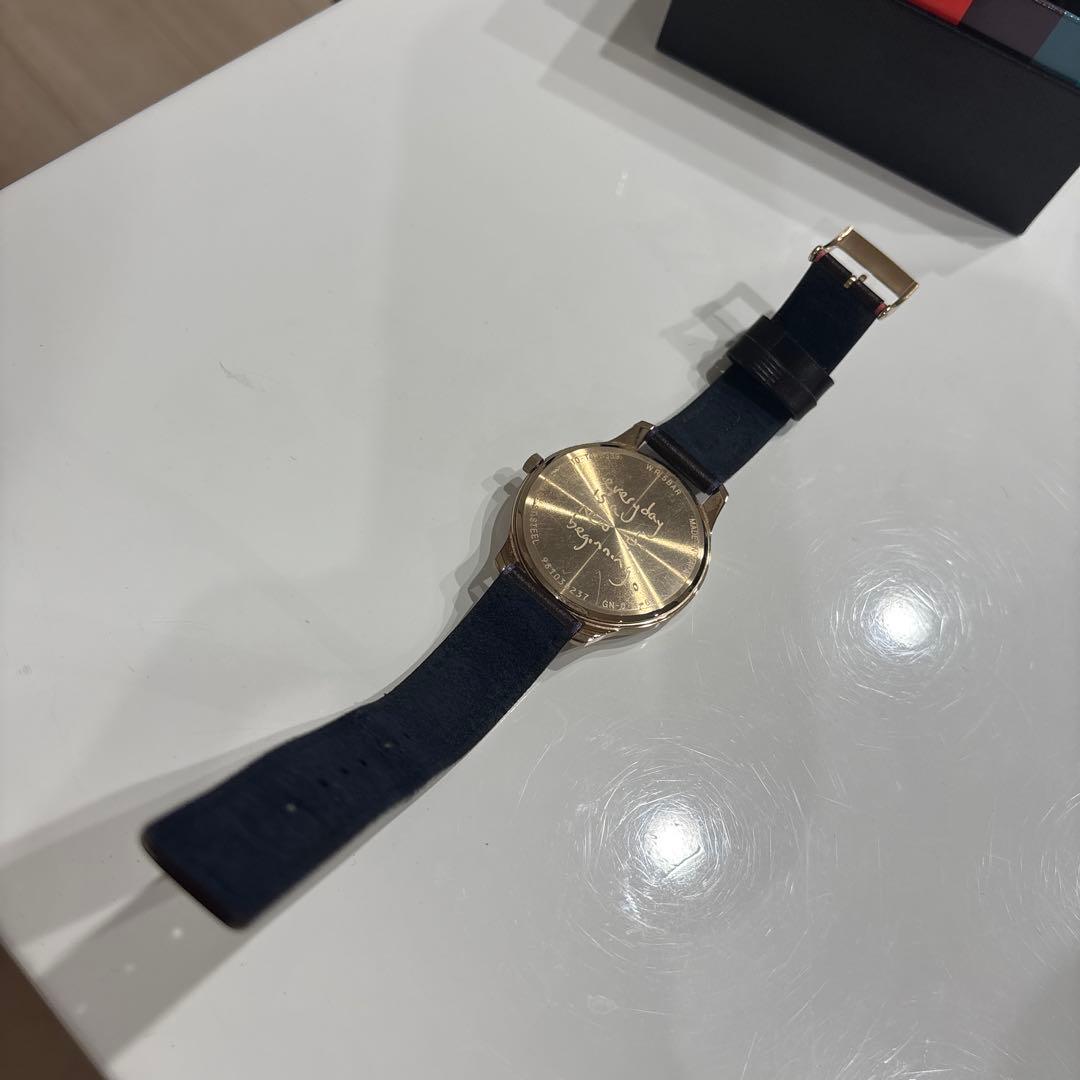 【美品】ポールスミス 時計 メンズ　ブラウン×バーガンディ
