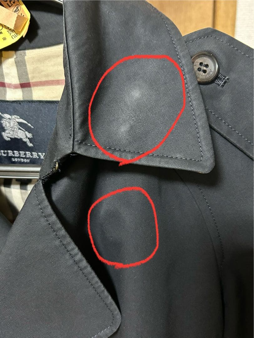 BURBERRYバーバーリーロンドン　トレンチコート　ベルト付き　40Lサイズ