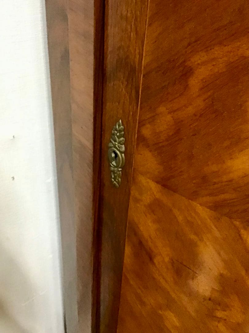 管378☆イタリア製☆象嵌細工☆コーナーキャビネット