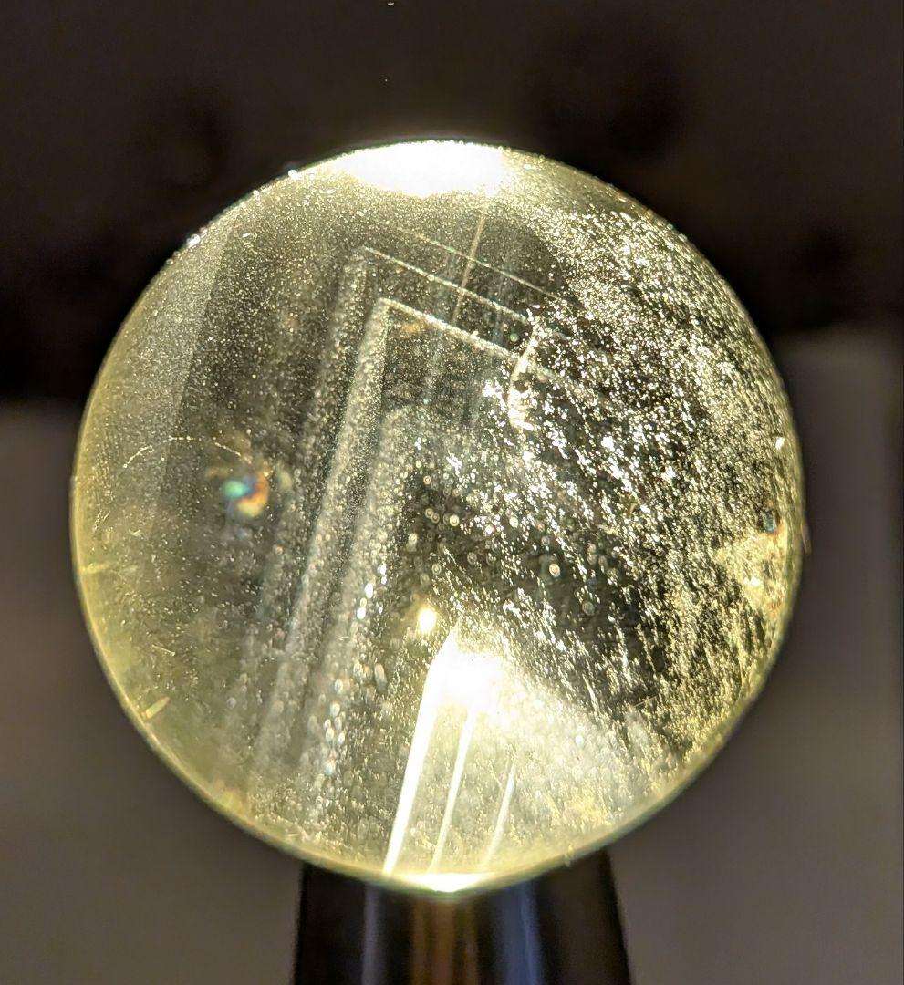 シトリンクォーツ☆爆ファントム☆ラダー☆虹☆スフィア☆超高品質☆台座付き☆