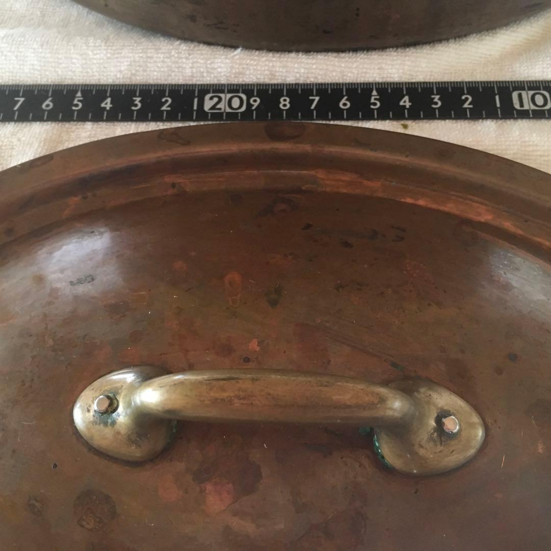 銅鍋 フランス製 Mauviel ムヴィエール オーバル　ステンレス張り