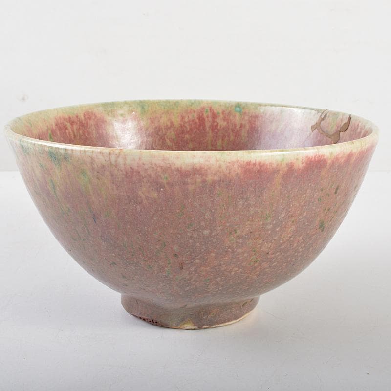 中国　辰砂　江豆紅釉　鉢　C　R5880