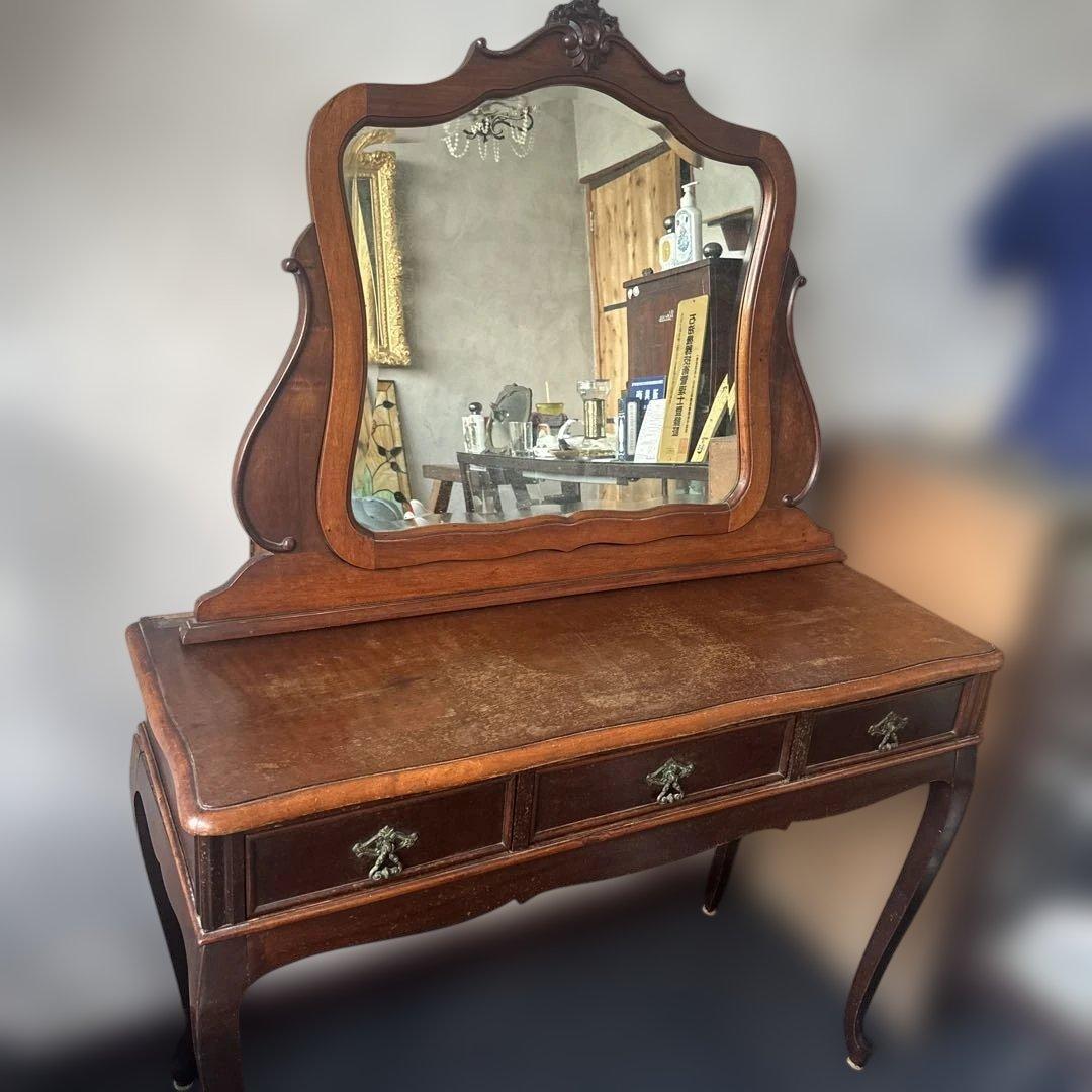 豪邸発掘品❗️ ヴィンテージ　ミラードレッシングテーブル難あり　鏡台