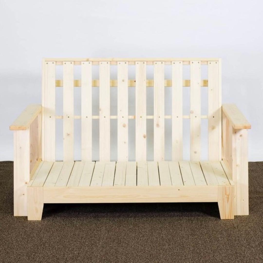 H 新品 北欧パイン ソファベッド フレーム 伸長 セミダブル すのこベッド