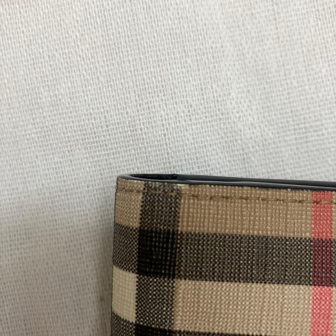 BURBERRY/二つ折り財布/バーバリー/ベージュ/財布/ノバチェック/美品