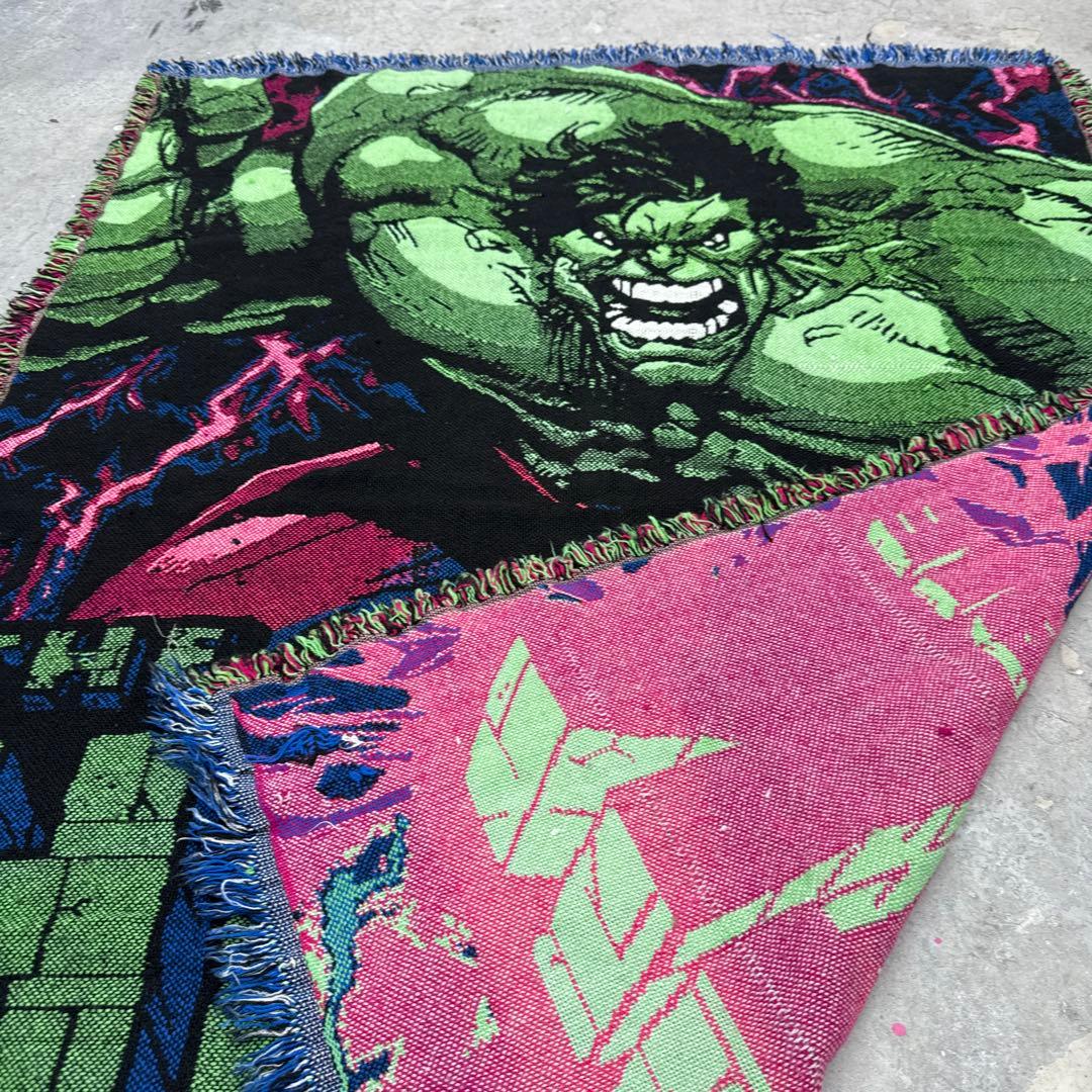 マーベル　ハルク　ブランケット　マルチカバー　ソファーカバー　142x106