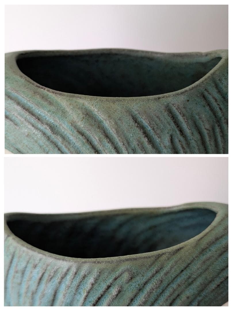 ビンテージ アノニマス 変形 陶器 オブジェ ジャパニーズモダン プリミティブ