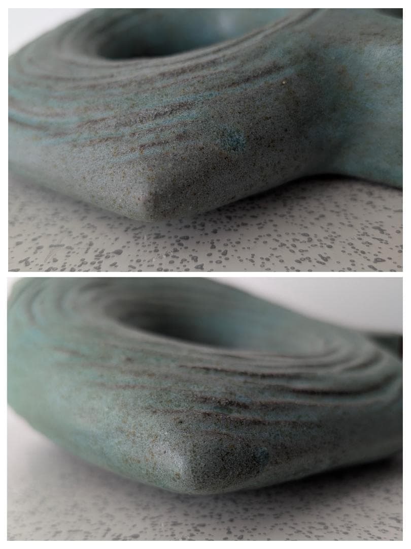 ビンテージ アノニマス 変形 陶器 オブジェ ジャパニーズモダン プリミティブ