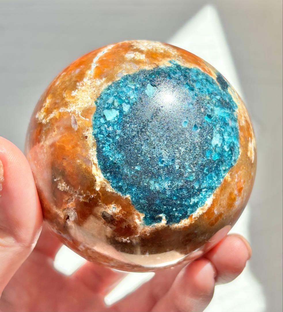 アパタイト　サンストーン　共生　スフィア　丸玉　天然石