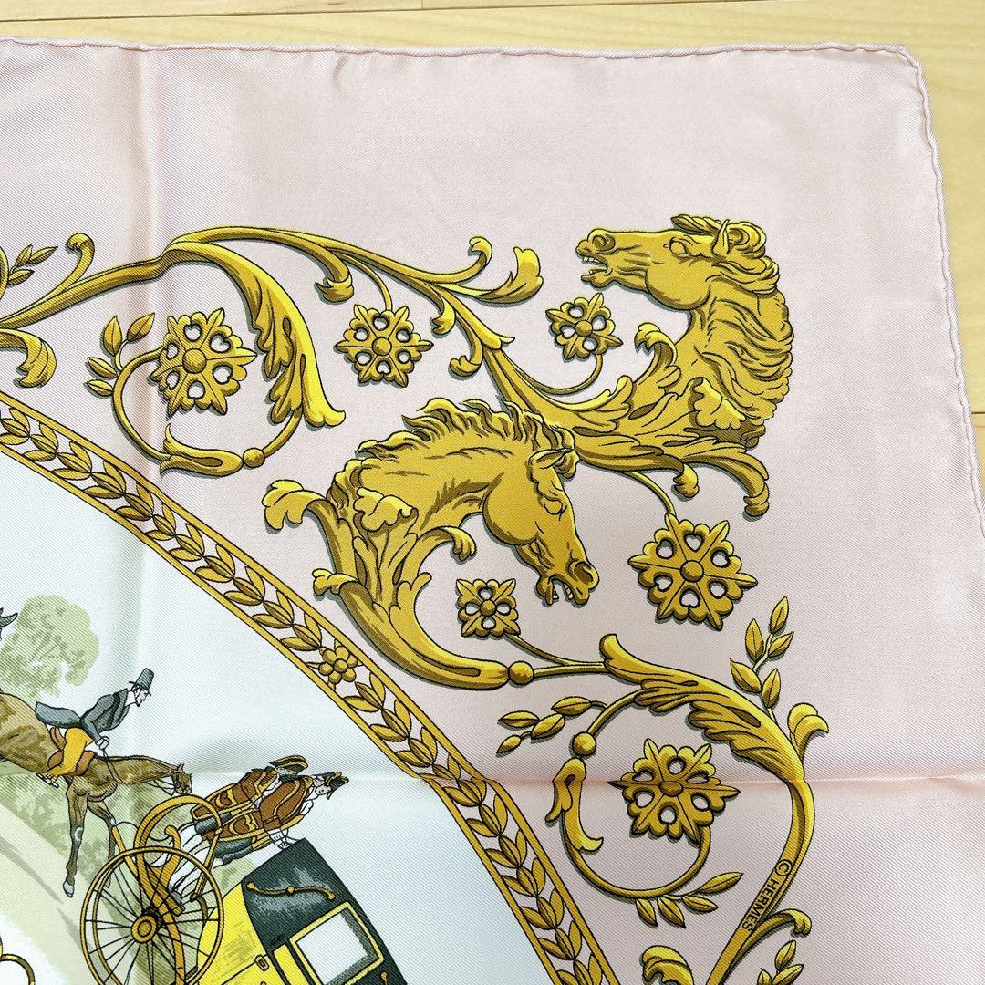 【未使用・箱付】HERMÈS エルメス カレ90 ロンシャンへの散歩