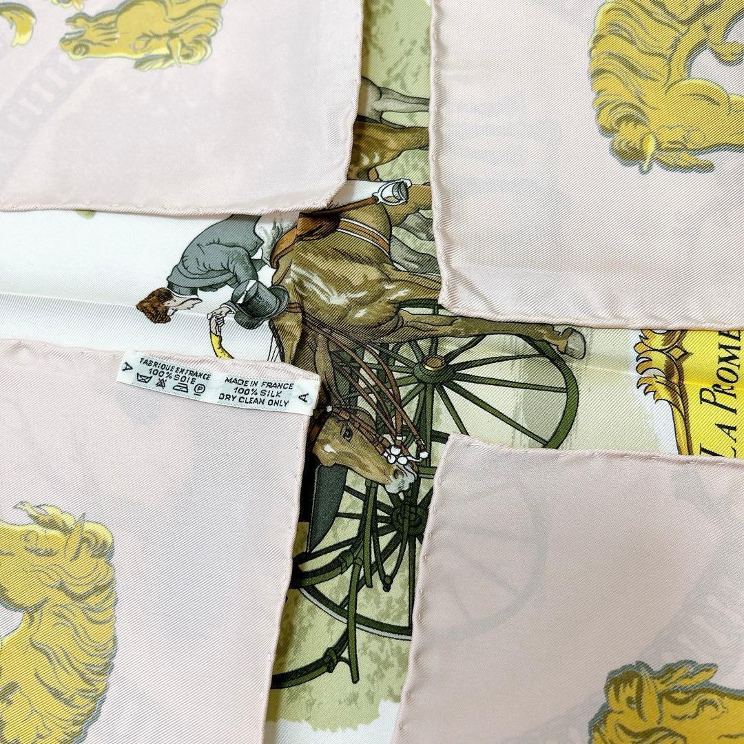 【未使用・箱付】HERMÈS エルメス カレ90 ロンシャンへの散歩