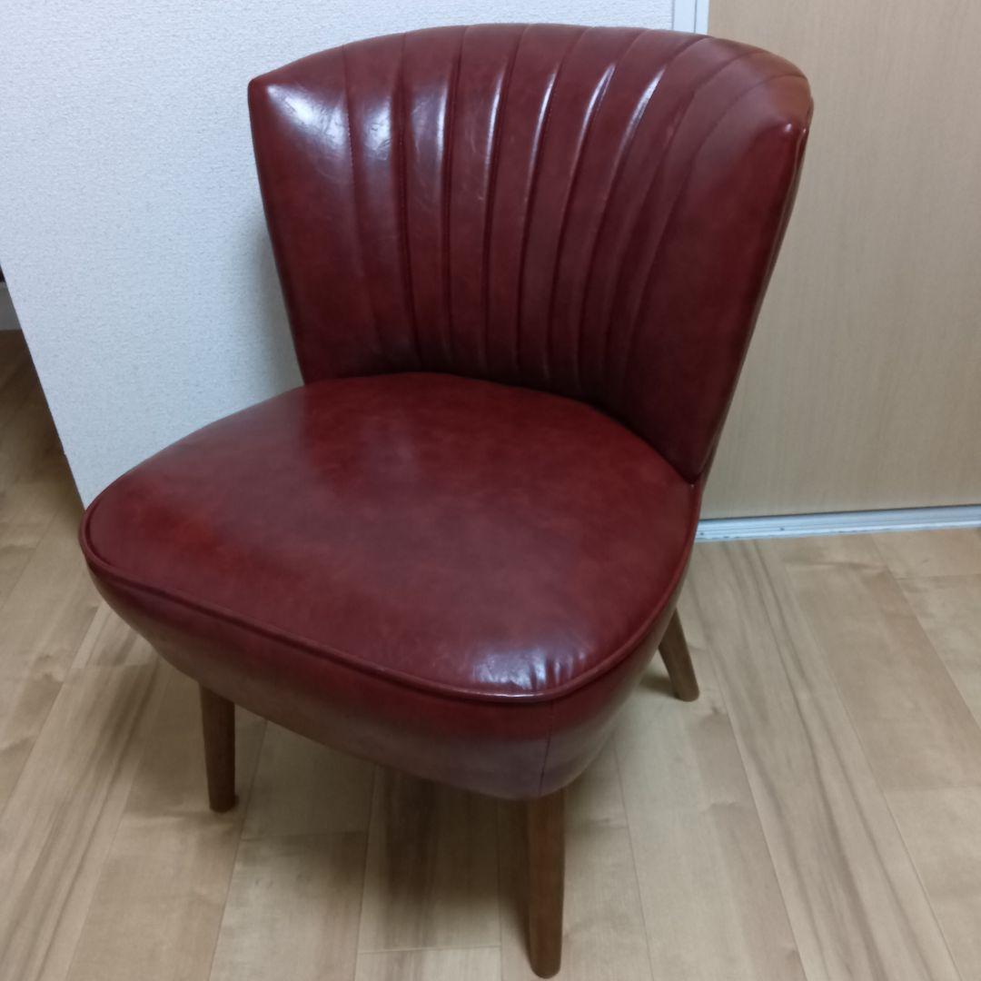 に*こ様 ダークレッド　1人掛け　アンティーク　高級感　イス　チェア