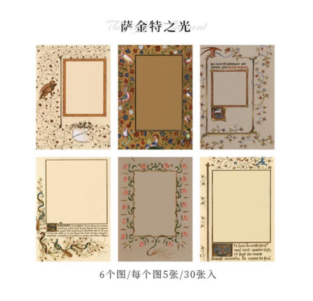 フォロワー様限定112★アンティーク調 マテリアル メモ  8種類セット