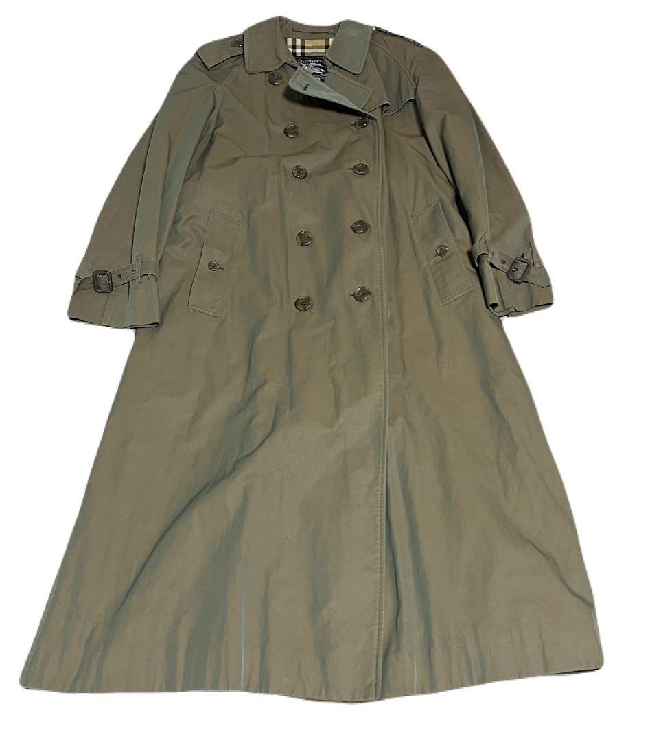 Burberry's トレンチコート　イングランド製　コットン　タマムシ色