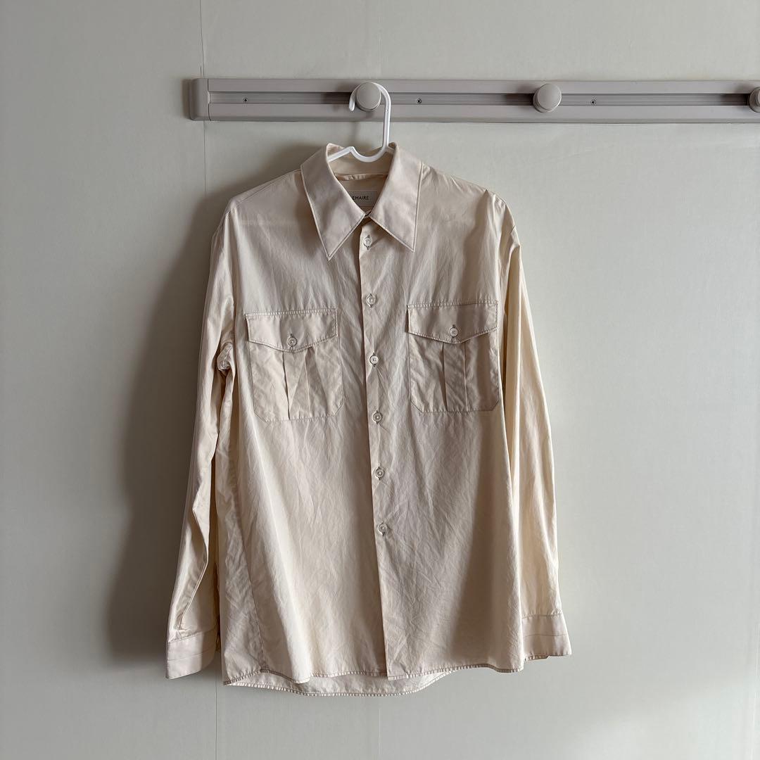 LEMAIRE 長袖シャツ　ルメール　ミリタリーシャツ　セージ