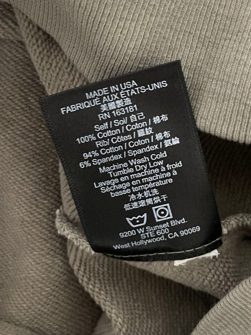 ウェア Rhude Tan Cropped Desert Valley Hoodie
