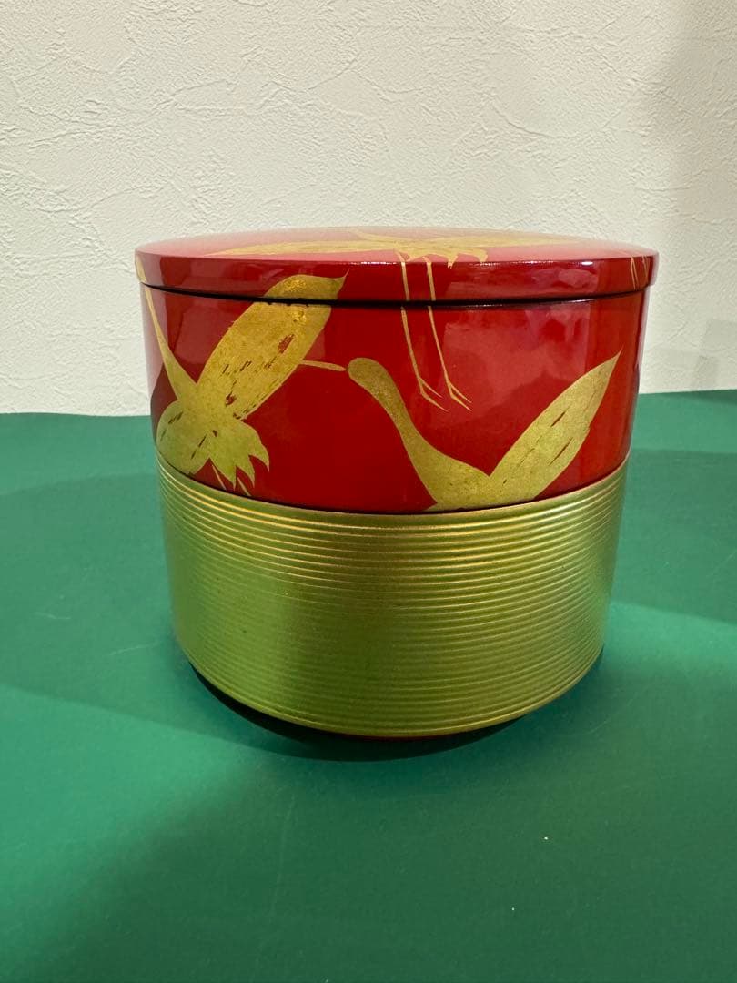 山田平安堂　平安堂　翔鶴　2段重　重箱　美品