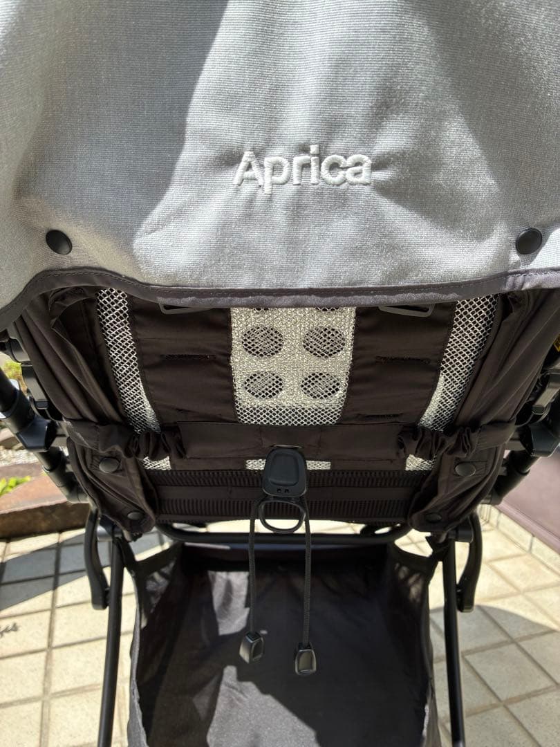 美品★Aprica★ベビーカー★ラクーナビッテクッション★グレー 無地★取説あり