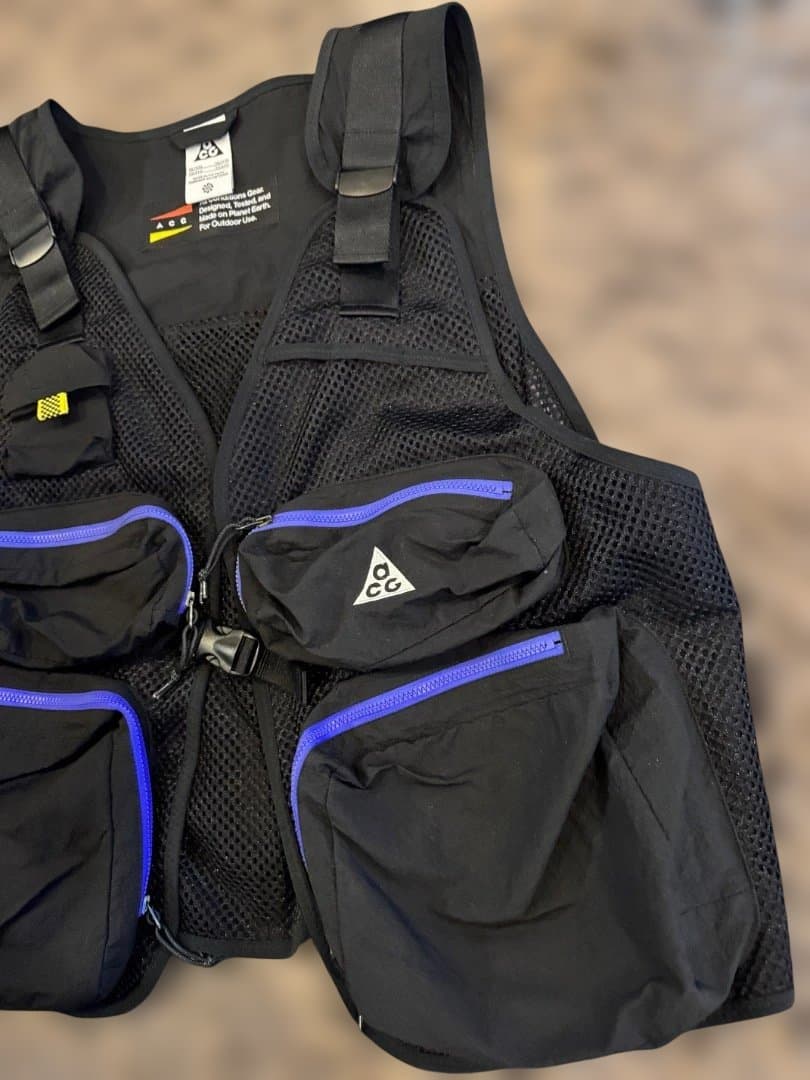 NIKE ACG ナイキ アウトドア フィッシング ベスト 黒 希少 XL