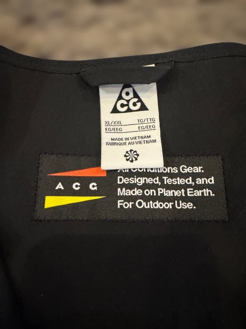 NIKE ACG ナイキ アウトドア フィッシング ベスト 黒 希少 XL