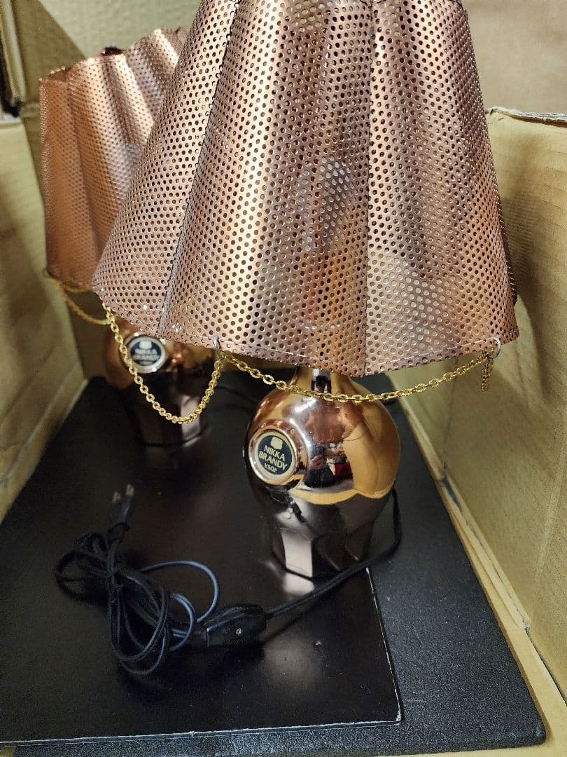 値下げ　昭和レトロ　ニッカ　ニッカブランデー　ランプ　2個セット　経年品