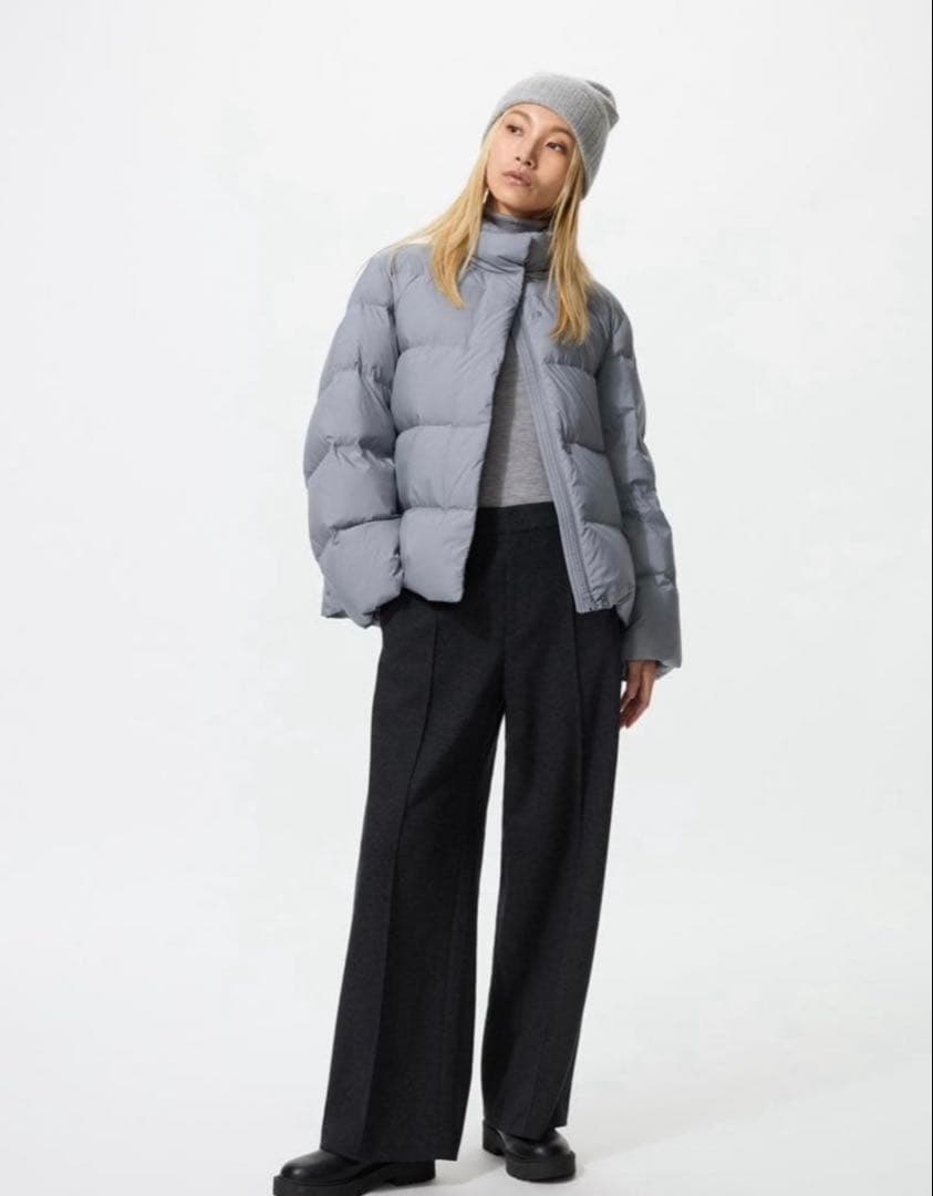 【新品】パウダーソフトダウンジャケット BLUE M