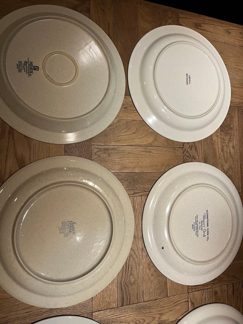 大皿ストーンウェア　7枚セット