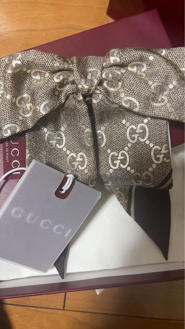GUCCI リボン シュシュ