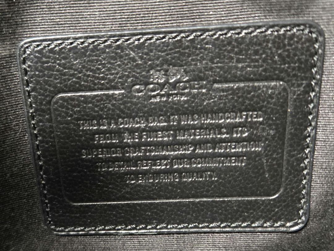 COACH コーチ メトロポリタン 大容量 トートバッグ 肩がけブラックA4可