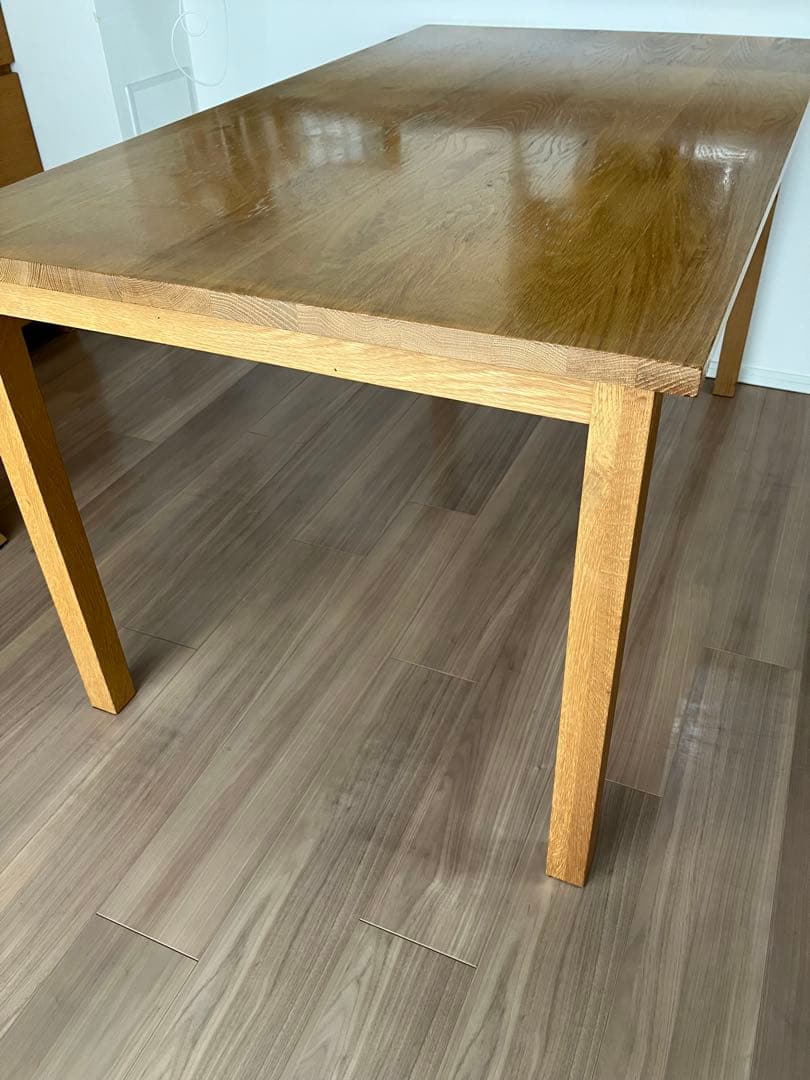 無印良品 MUJI ダイニングテーブル　オーク無垢材　140サイズ