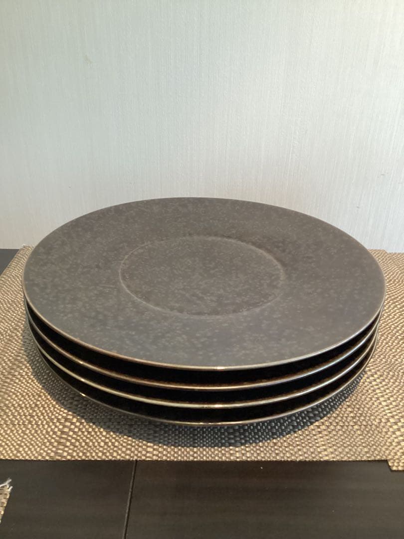 マルミツポテリ【4枚セット】SOBOKAI プレート　お皿　大皿　φ31.5cm