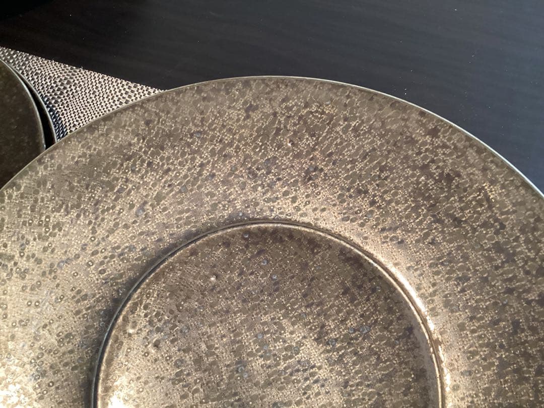 マルミツポテリ【4枚セット】SOBOKAI プレート　お皿　大皿　φ31.5cm