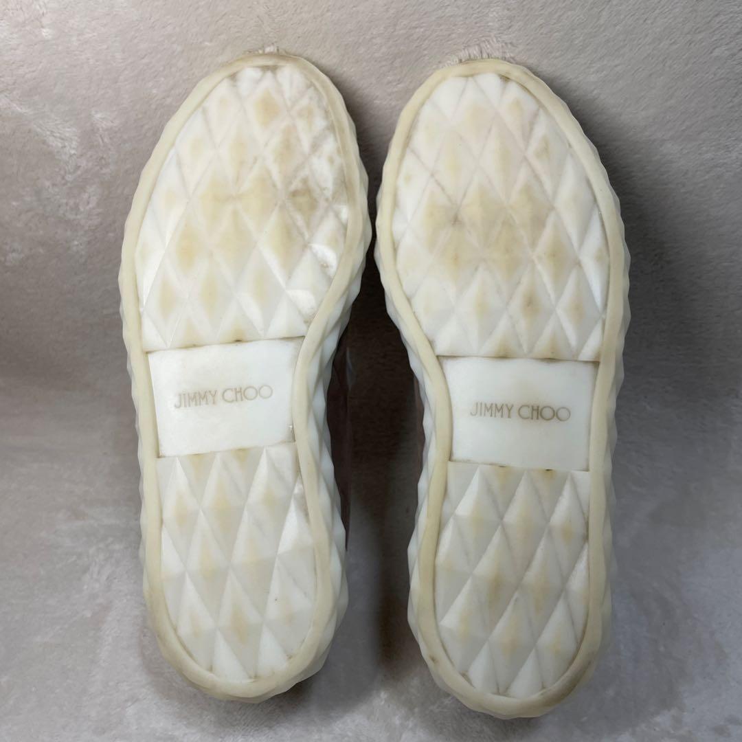 【美品】JIMMY CHOO DIAMOND LIGHT スニカー 42