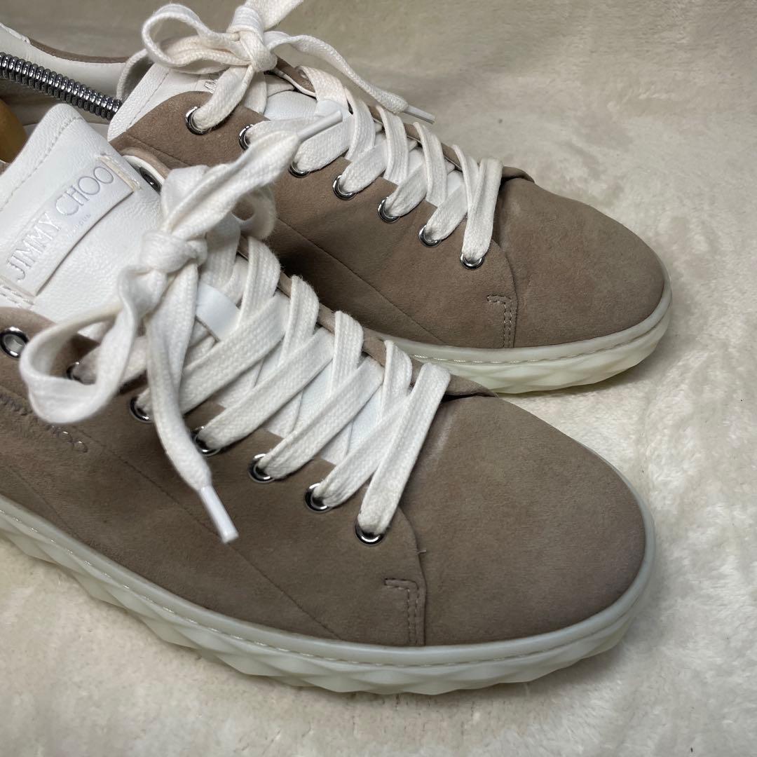 【美品】JIMMY CHOO DIAMOND LIGHT スニカー 42